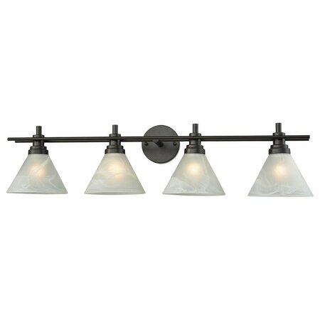 ELK LIGHTING Pemberton 4 Light Vanity In Oil Rubbed Bronze Wi 12404/4